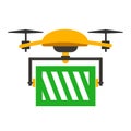 Delivery drone, fast shopping service -